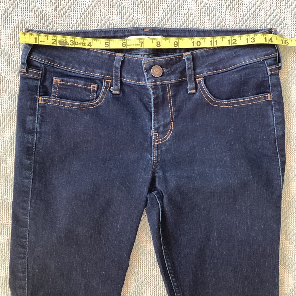 Hollister Dark Wash Low Rise Skinny Jeans W27 L31 - Picture 4 of 11